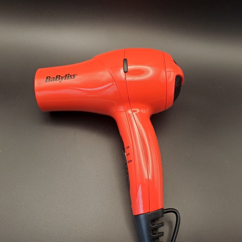Babyliss Luxe Mini International Travel Hair Dryer Red Dual Voltage Ferrari 925